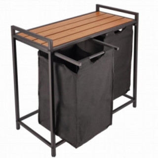 Kosz na pranie 2 komory 72x73x33cm CM-989405